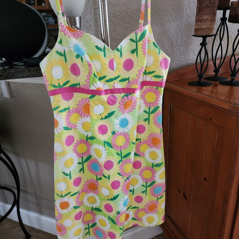 Lilly Pulitzer Vintage Floral Shift Dress-Size 6